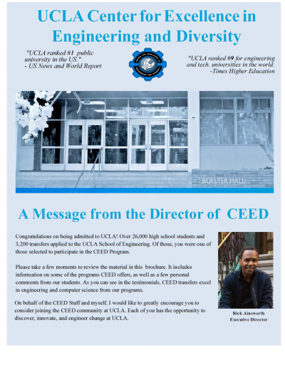 Page 1 of CEED Transfer Newsletter for 2019-2020.