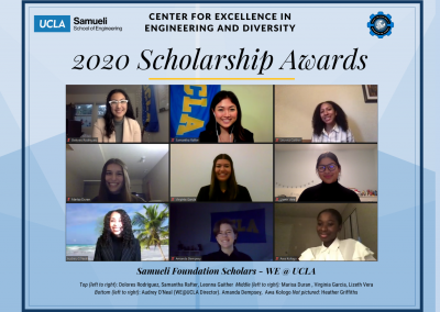 2020 Women in Engineering at UCLA Scholarship Recipients